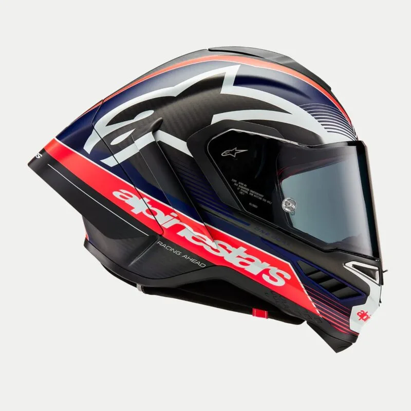 Alpinestars Hjälm Supertech R10 Team Svart/Carb/Blå/Vit
