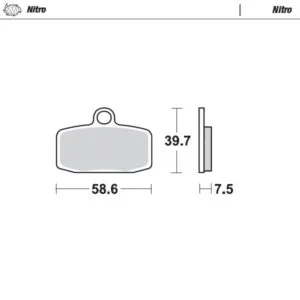 Moto-Master Bromsklossats KTM fram: Freeride E 2012> SX85 2012> Freeride 350 2
