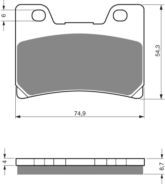 GOLDFREN Bromsbelägg 045 Ceramic Carbon S3