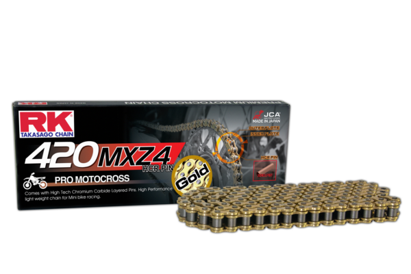 RK GB420MXZ4 Offroad Pro Kedja Guld +CL (clip kedjelås)