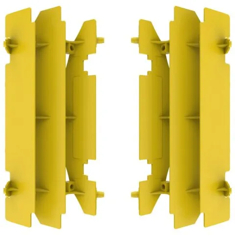 Polisport radiator louvers Suzuki RM125(01-08) RM250(96-06) Yellow rm01 (10)