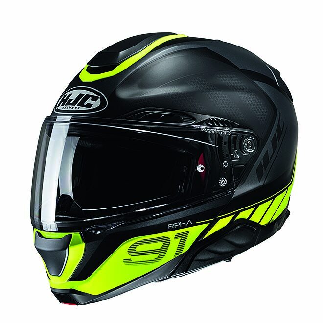 d13a9ead300fc72693fedfdb4e9d1a65a64345ec_630_23043 HJC Hjälm RPHA 91 Rafino Svart/Fluo Gul MC3HSF