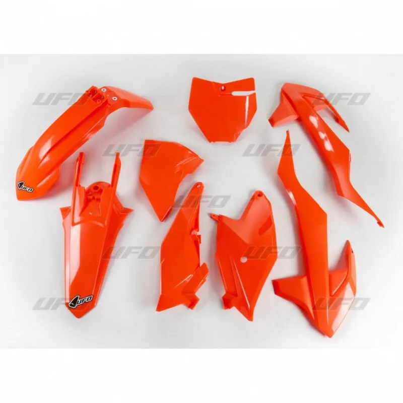 d183b3d7d64d13f57352a16572291634a6323344_650_K519_FFLU UFO Plastkit 5-delar Fluo Orange KTM SX85 18-24