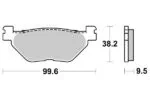Sbs Bromsklossats Sintered bak