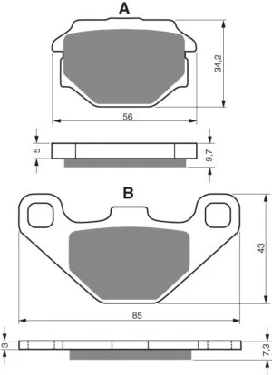 GOLDFREN Bromsbelägg 094 Ceramic Carbon K1