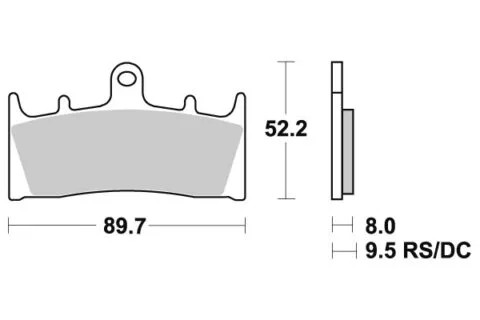 Sbs Bromsklossats Sintered