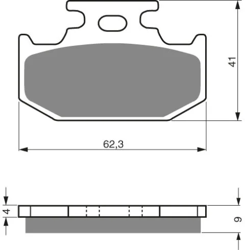GOLDFREN Bromsbelägg 001 Ceramic Carbon K1