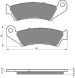 GOLDFREN Bromsbelägg 041 Ceramic Carbon S33