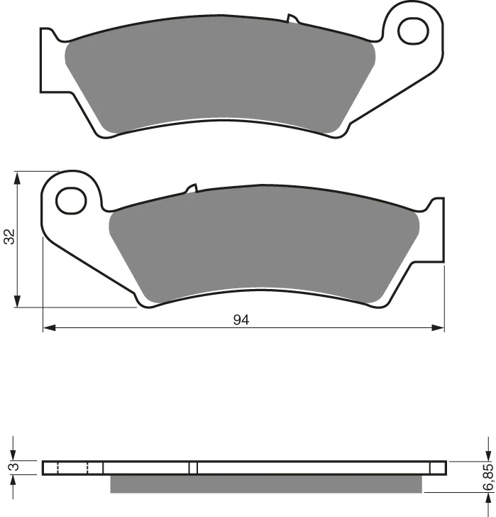 GOLDFREN Bromsbelägg 041 Ceramic Carbon S33
