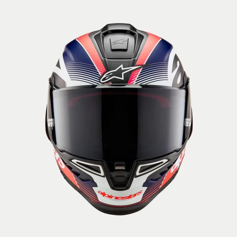 Alpinestars Hjälm Supertech R10 Team Svart/Carb/Blå/Vit