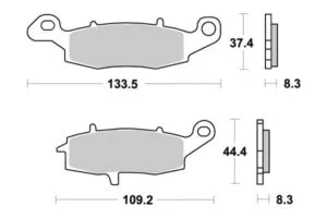 Sbs Bromsklossats Ceramic