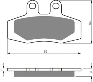 GOLDFREN Bromsbelägg 026 Ceramic Carbon AD