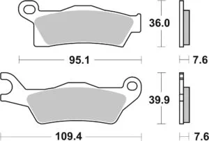 Sbs Bromsklossats Sintered Offroad