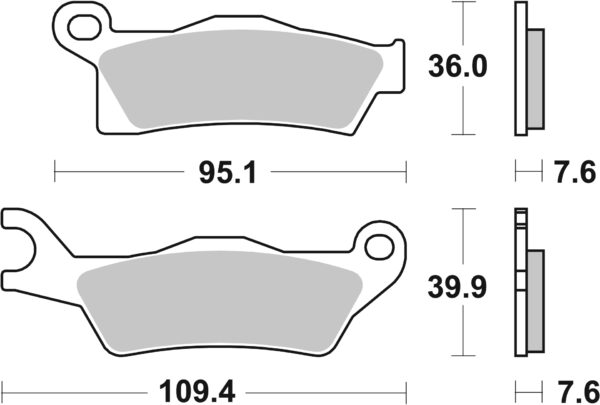 Sbs Bromsklossats Sintered Offroad