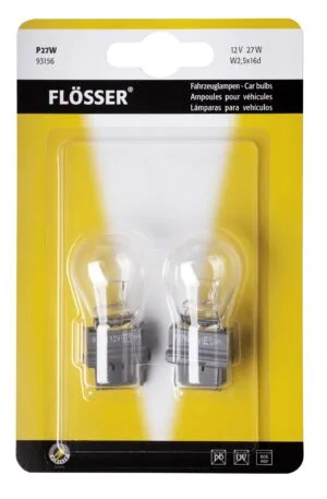 Flösser Glödlampa 12V27W 2.5x16d P27W Blister Polaris