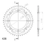 Supersprox Stealth Bakdrev KTM SX85 Guld 46