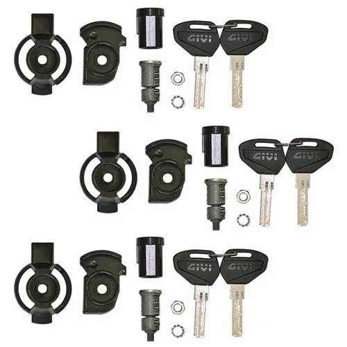 e32de51d9b2255fe7a952f79e4467cd1f39eaa68_322_SL103_1 Security Lock key set for 3 cases including bush - Givi - Tillbehör & reservdelar