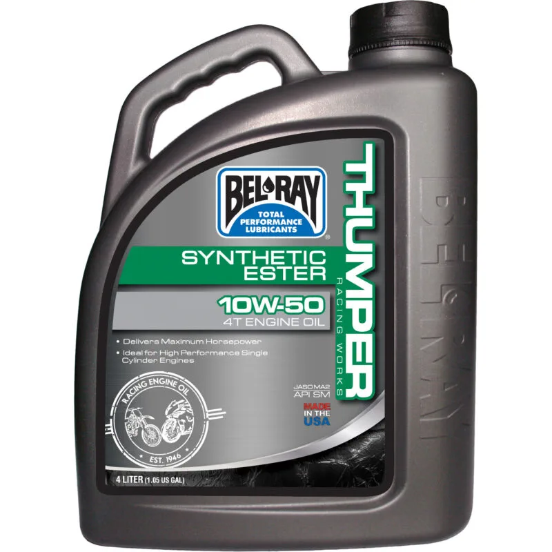 e41ed5ace3312e0de13ef436afa2b6a9ca5ee47e_55_925_004 Bel-Ray Thumper® Racing Works Synthetic Ester 4T 10W-50 4L - Belray