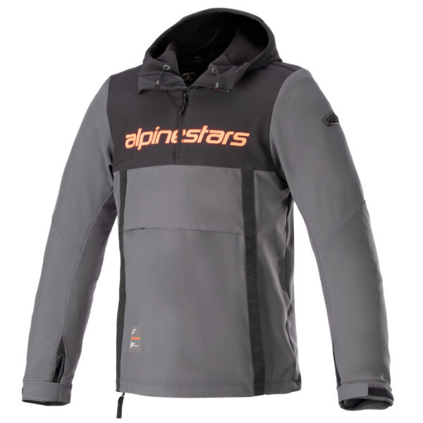 Alpinestars Hoodie Sherpa Svart/Grå/Röd