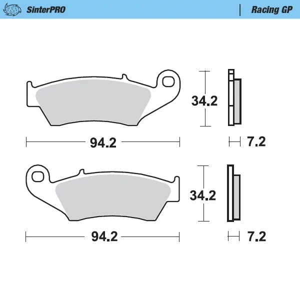 ec070c38c7d94d3c23365a4ed4c7e558c64ef306_235_093412 Moto-Master Bromsklossats Honda: CR 125-250-500 CRF 450 XR 400-600-650R K - Bromsbelägg