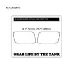 Stompgrip Universal Quadrilateral Tank Grips - Icon : Clear - Tankpads