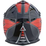 AMOQ Meteor V2 Helmet Axis Svart/Röd glansig