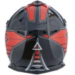 AMOQ Meteor V2 Helmet Axis Svart/Röd glansig
