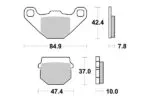 Sbs Bromsklossats Ceramic (548HF) - Bromsbelägg