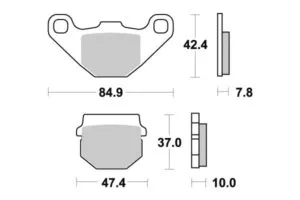 Sbs Bromsklossats Ceramic (548HF)