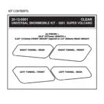 Stompgrip Snowmobile Tunnel Grip - Super Volcano : Clear - Tankpads