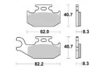 Sbs Bromsklossats Sintered Offroad - Bromsbelägg