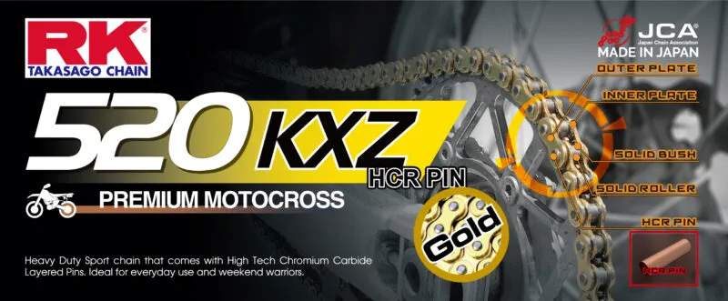RK GB520KXZ förstärkt kedja +CL (kedjelås.) - RK Japan - Kedjor