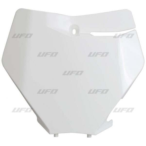 UFO Nummerplåt KTM125-450 SX/SXF 2019-22 Vit 047