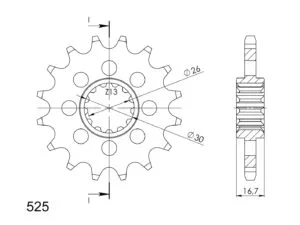 Supersprox Framdrev 1370.16