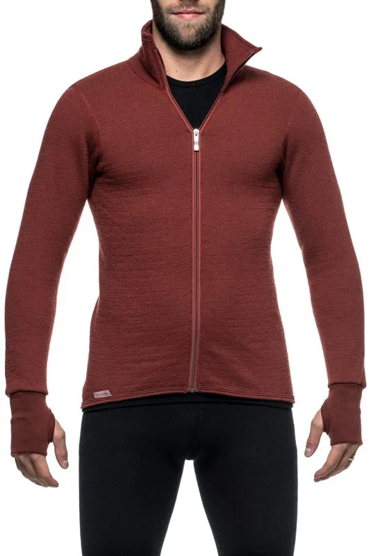 Woolpower Full zip 400 Merino Mid layer Jacka roströd