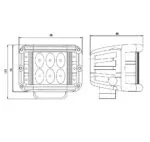 Kinwons Led Serie Sideshooter Godkänd för vägtrafik 48W - Lampor & linser