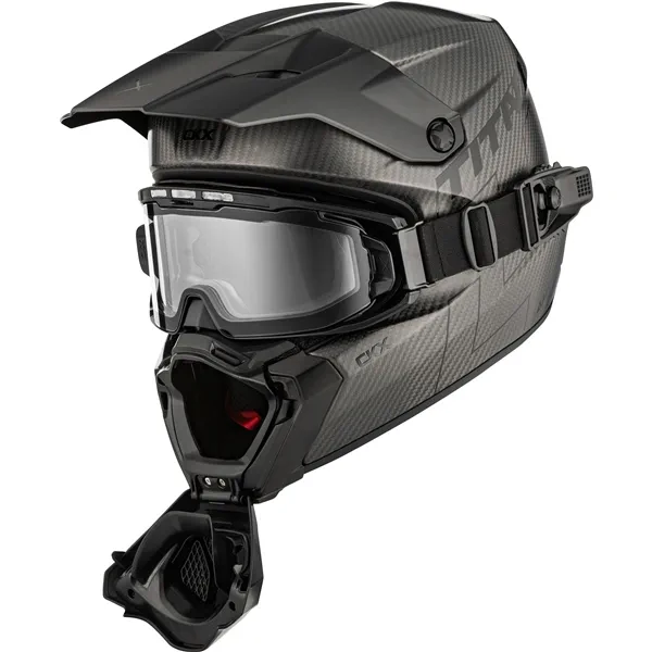 CKX Hjälm Titan AMS Pro Matt Carbon + Eluppvärmda Fotokrom. Brillor