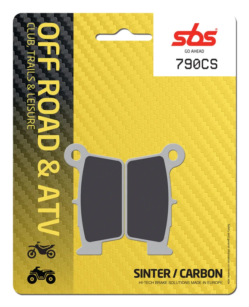 Sbs Bromsklossats Carbon Silver - Bromsbelägg