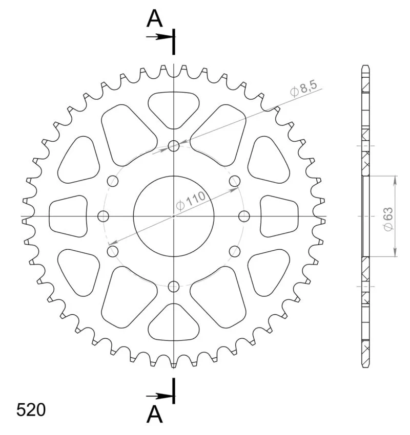 f57ba74caedd386f79f6e1383e26f61268520a3b_27_3_905_45_6_1 Supersprox Alu Bakdrev KTM Duke 125 14-18 Oranssi