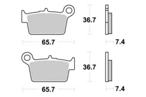 Sbs Bromsklossats Ceramic (861HF)