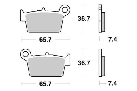 Sbs Bromsklossats Ceramic (861HF)