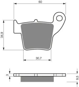GOLDFREN Bromsbelägg 176 Ceramic Carbon K1