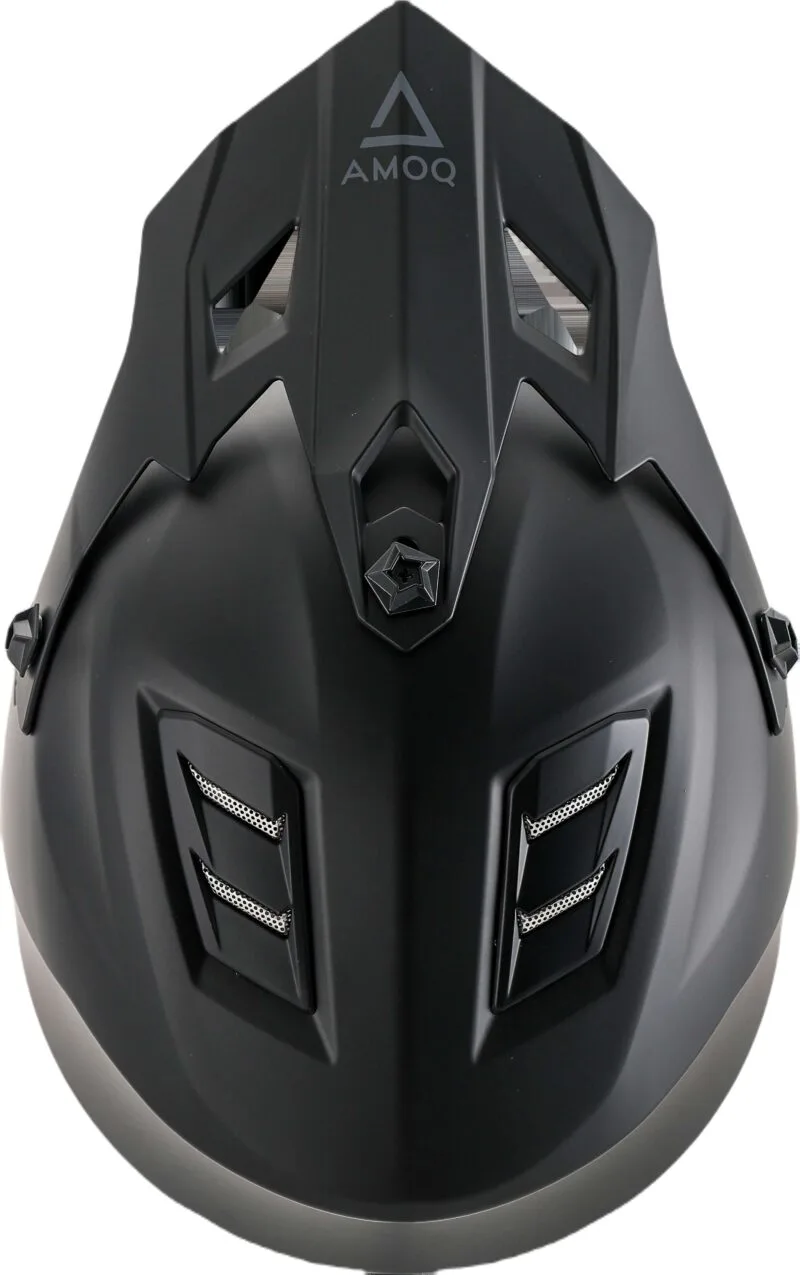 AMOQ Meteor V2 JNR MX hjälm Blackout