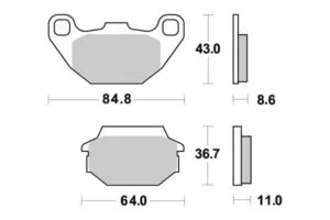 Sbs Bromsklossats Ceramic (749HF)