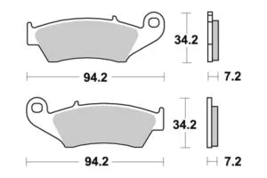 Sbs Bromsklossats Ceramic