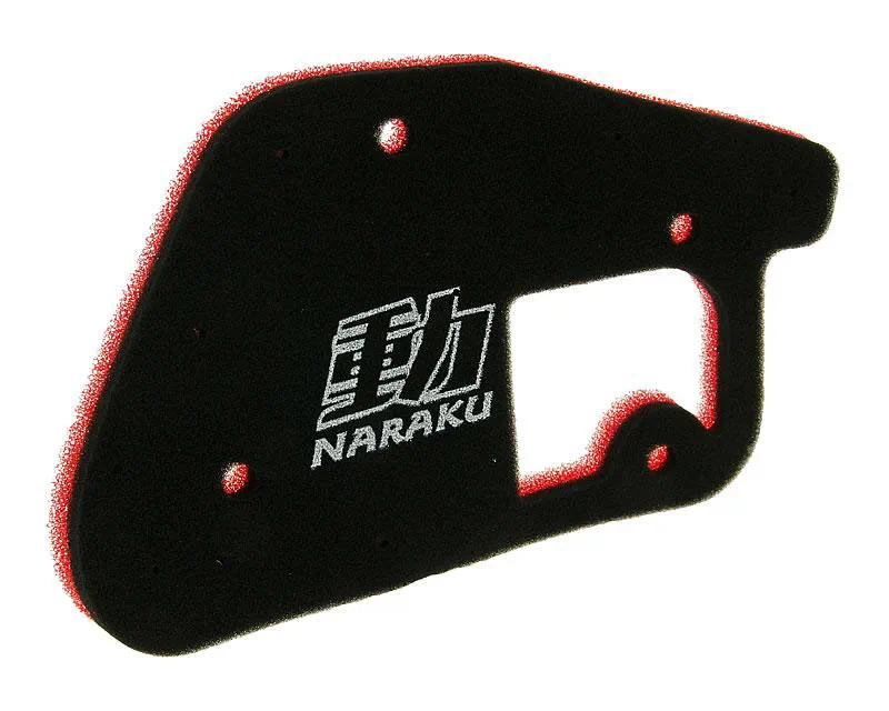 fb4a51ddad40a3a4a02b59e6e4632d8c2efafb71_302_0959 Naraku Luftfilter Double Layer Minarelli Stående MBK Booster / Yamaha BWS