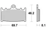 Sbs Bromsklossats Ceramic - Bromsbelägg