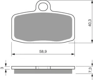 GOLDFREN Bromsbelägg 307 Ceramic Carbon AD