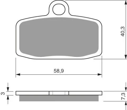 GOLDFREN Bromsbelägg 307 Ceramic Carbon AD