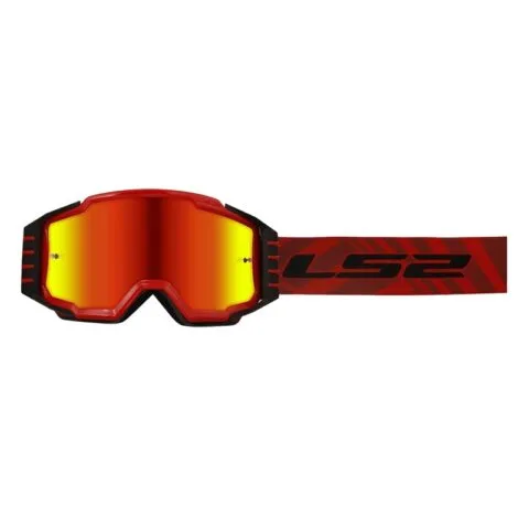 Goggle LS2 Charger Pro Iridium Lins Röd